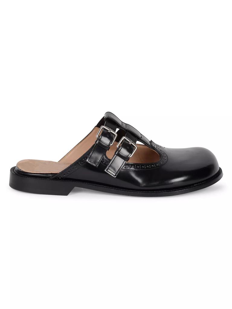 Loewe Campo Leather Mary Jane Mules - Business Casual Shoes