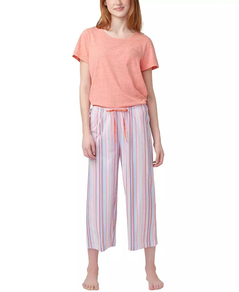 Hue Women's Sunrise Stripe Capri Pajama Pants 2