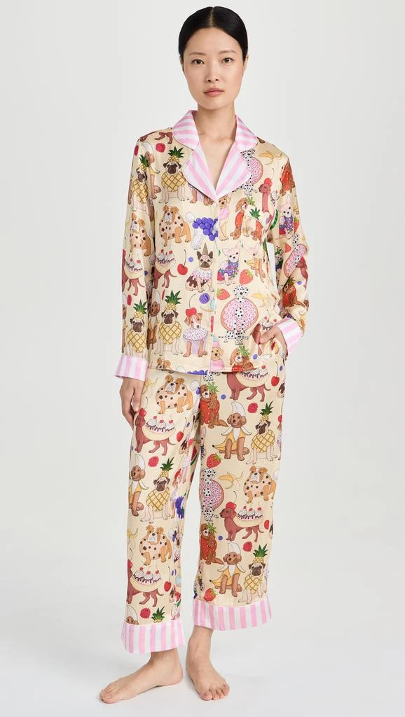 Karen Mabon Dog Desserts Long Sleeve Pajama Set 6