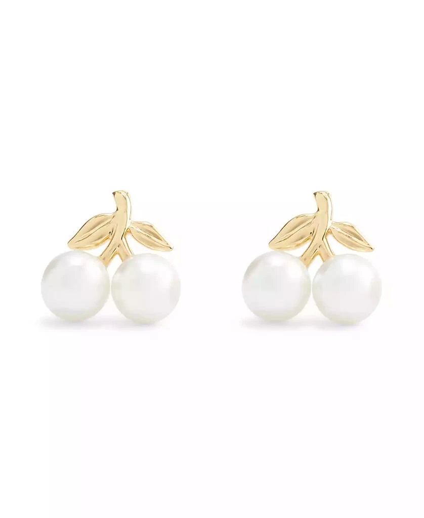 Coach Faux Mother of Pearl Cherry Stud Earrings 2