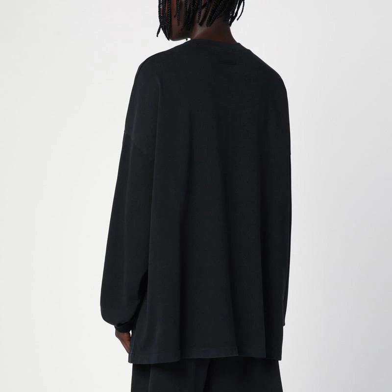 Essentials Black T-Shirt with logo 3