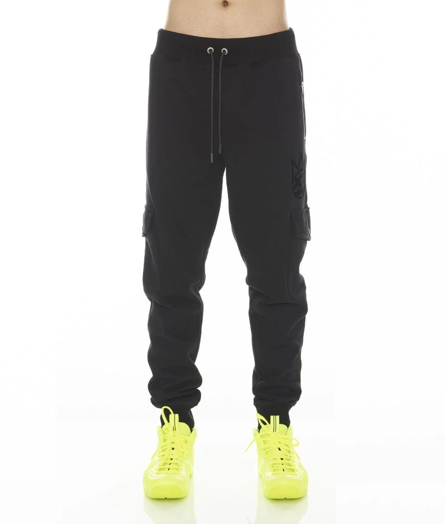 Cult Of Individuality CARGO SWEATPANT IN BLACK 1