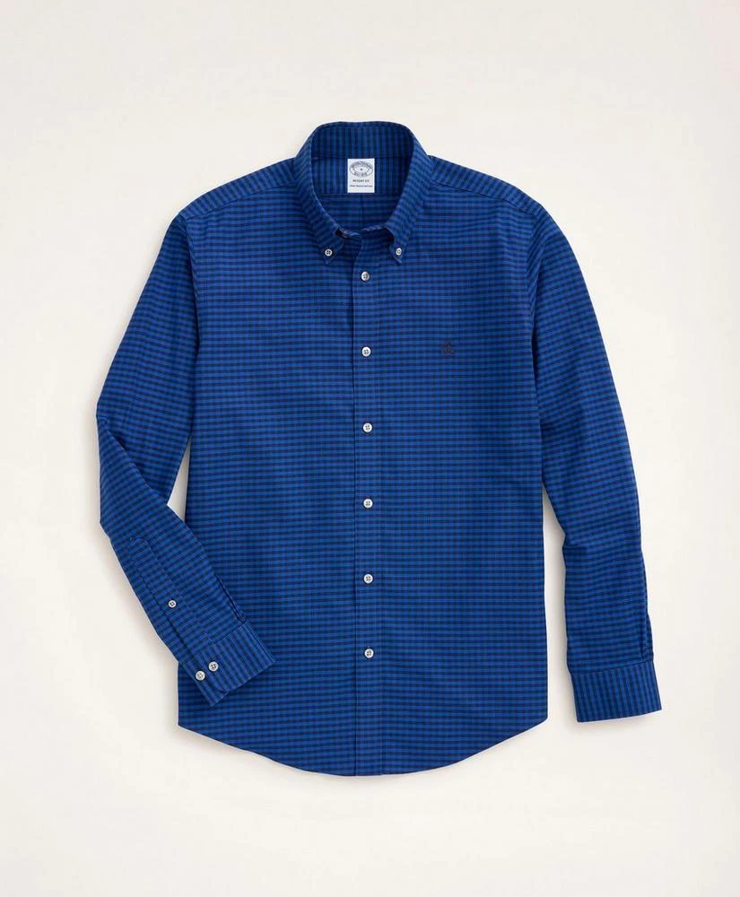 Brooks Brothers Stretch Regent Regular-Fit Sport Shirt, Non-Iron Gingham Oxford 1