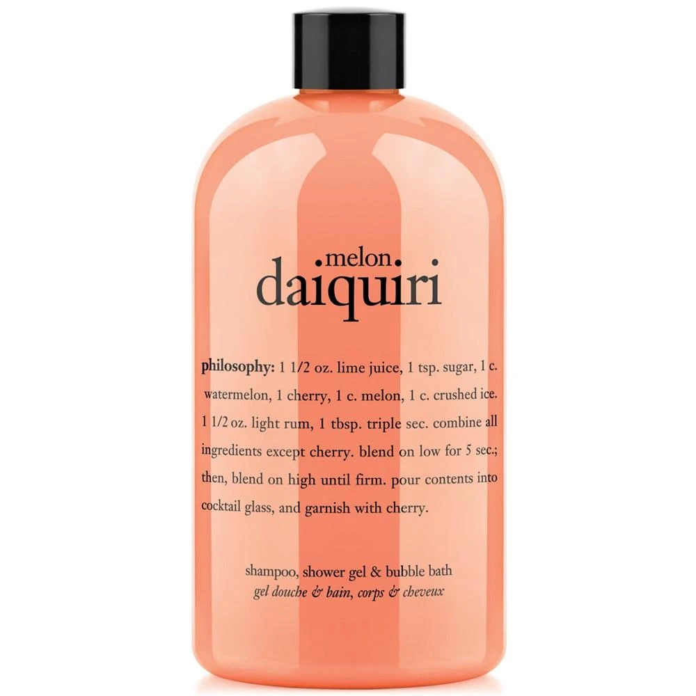 philosophy melon daquiri 3-in-1 shampoo, shower gel and bubble bath, 16 oz 1
