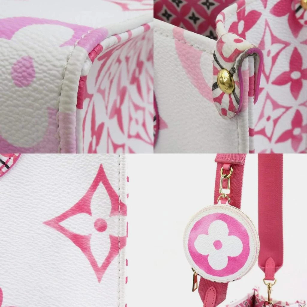 Louis Vuitton Louis Vuitton White/Pink Leather By The Pool OnTheGo PM Handbag 4