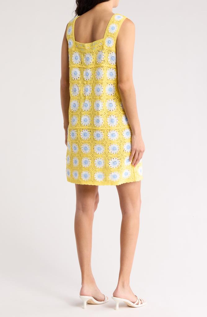 Cotton Emporium Patch Floral Sleeveless Crochet Dress