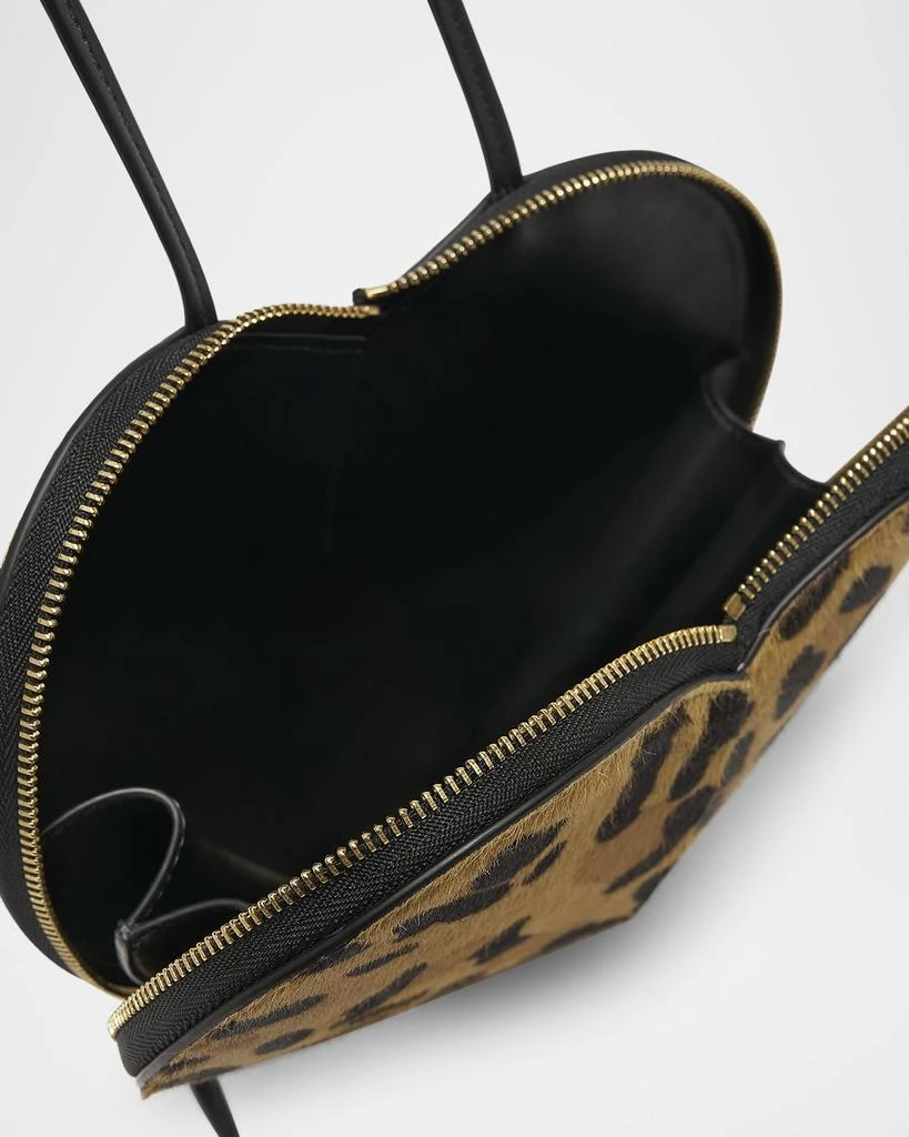 Alaia Le Coeur Crossbody Bag in Leopard Calf Hair 4