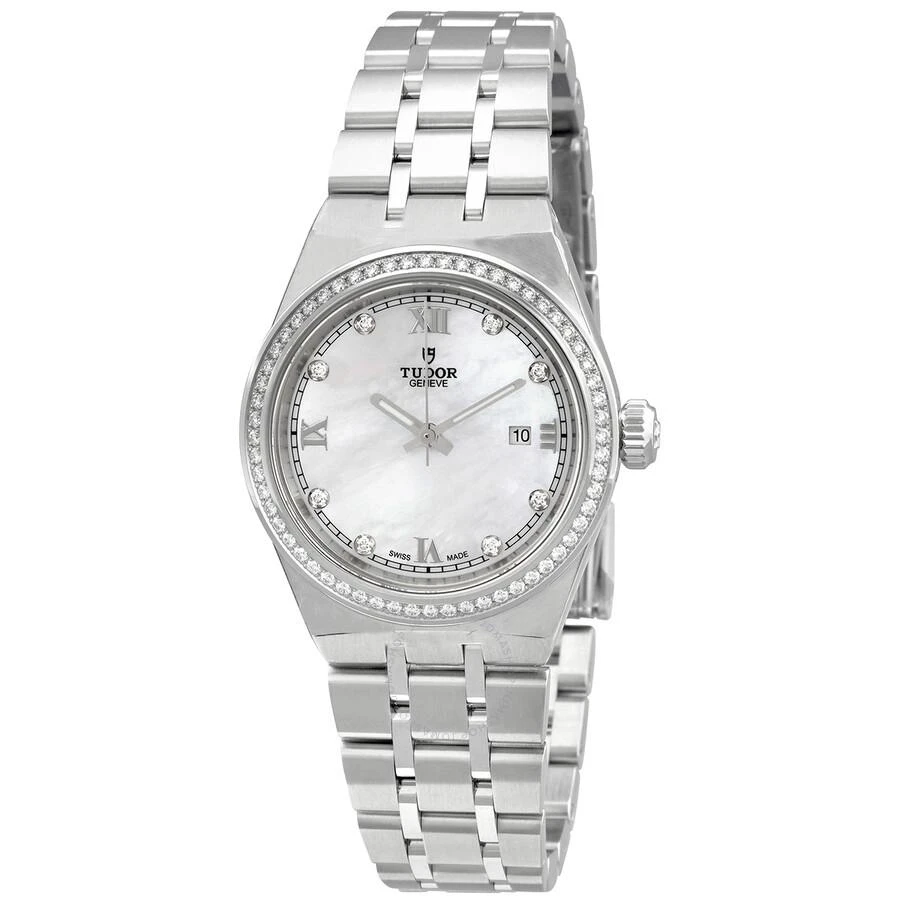 Tudor Royal Automatic Diamond White Mother of Pearl Dial Ladies Watch M28320-0001 1