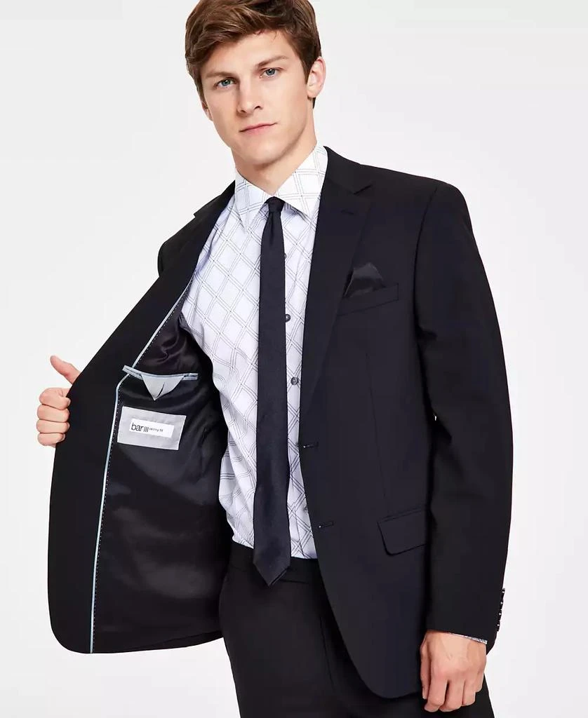 Bar III Men's Skinny Fit Wrinkle-Resistant Wool-Blend Suit Separate Jacket, Created for Macy's 4