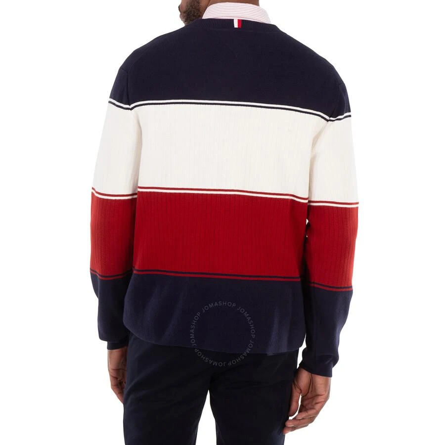 Tommy Hilfiger Colour-Blocked Mixed Knit Relaxed Jumper 3