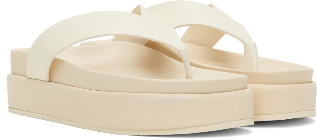ANCIENT GREEK SANDALS Off-White Charys 2flatform Flip-Flops 4