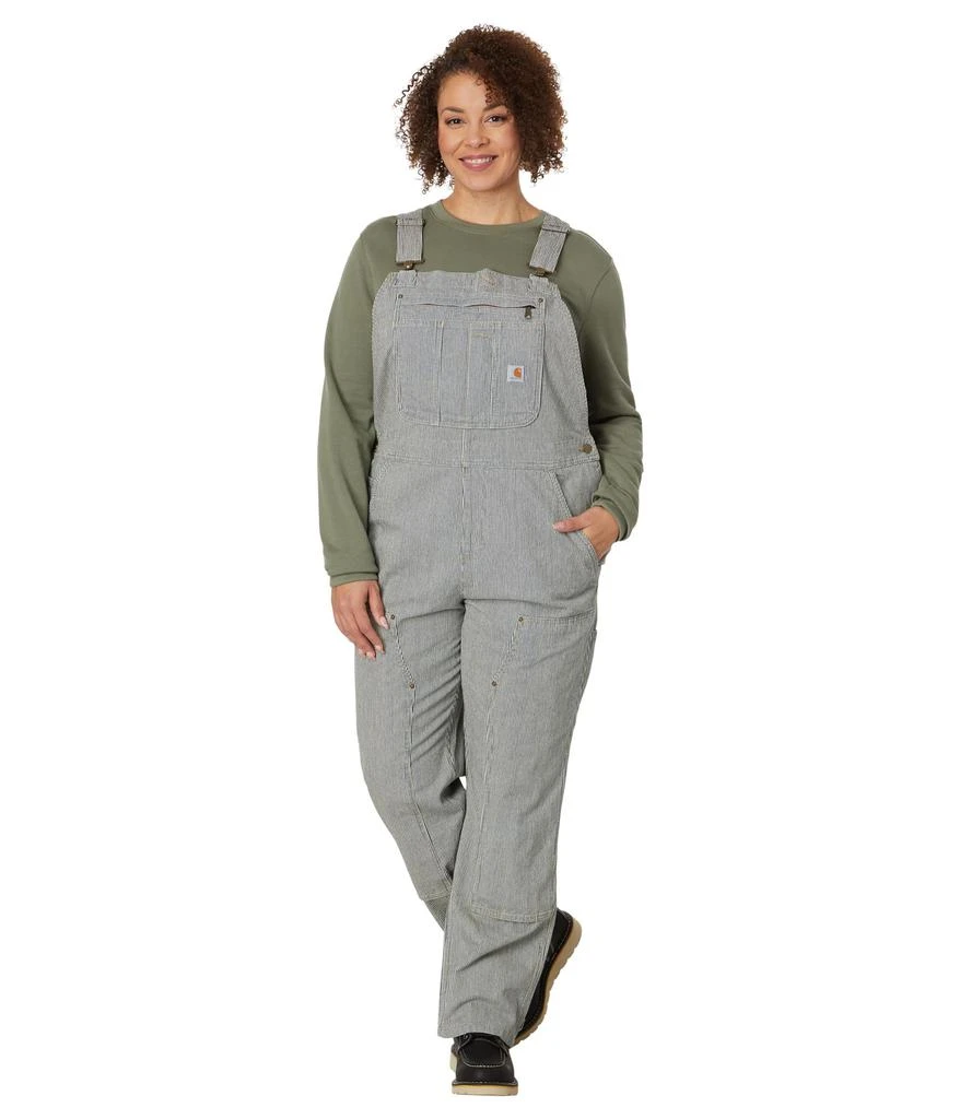 Carhartt Relaxed Fit Denim Striped Bib Overall 1