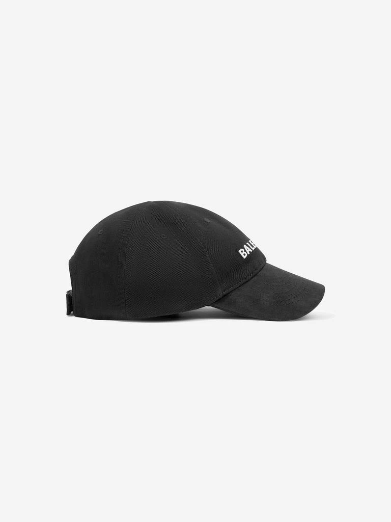 Balenciaga Kids Balenciaga Kids Logo Cap in Black 2