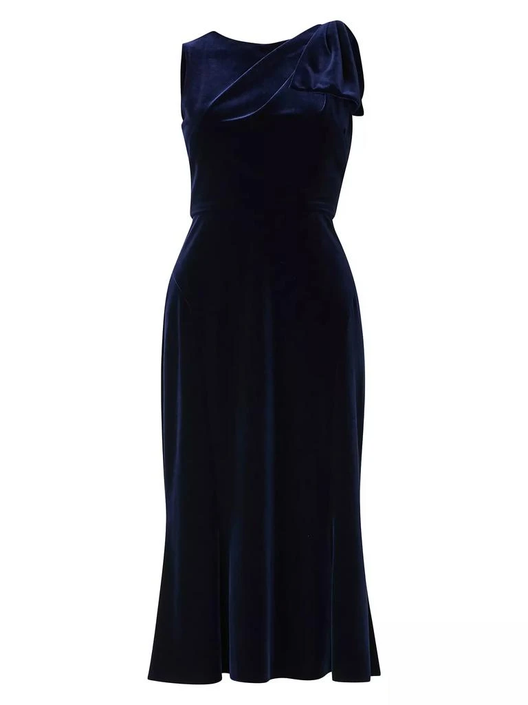 Shoshanna Lidia Velvet Midi-Dress 1