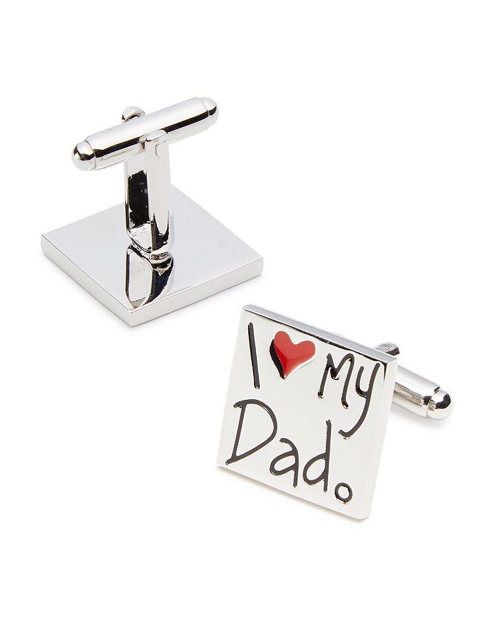 LINK UP "I Heart My Dad" Square Cufflinks