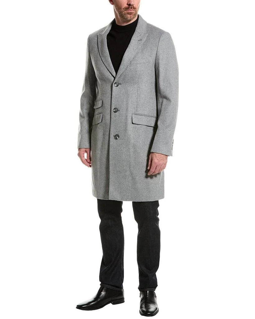 Paisley & Gray Peak Slim Fit Wool-Blend Topcoat 3