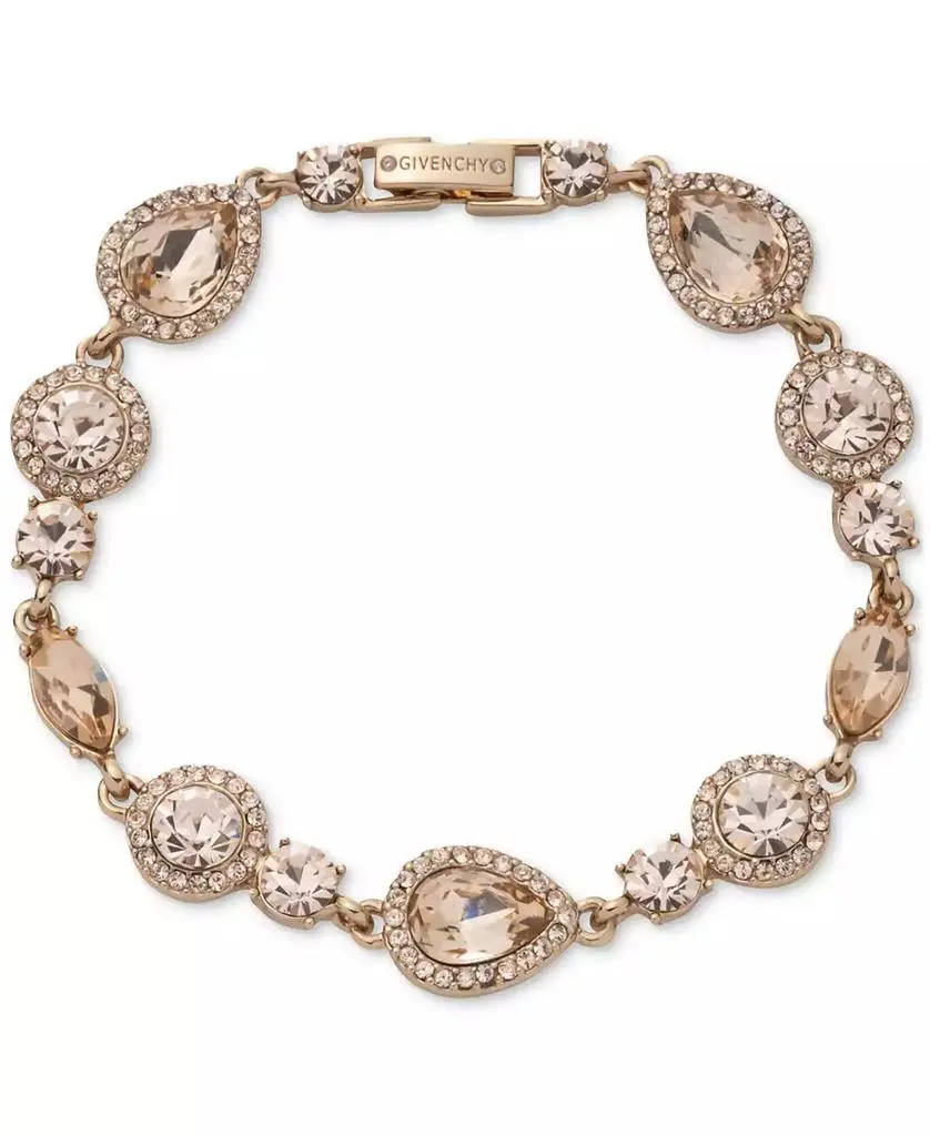 Givenchy Mixed Crystal Halo Statement Flex Bracelet