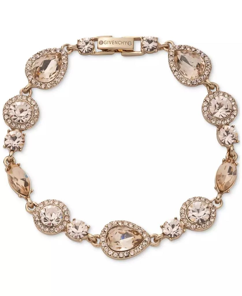 Givenchy Mixed Crystal Halo Statement Flex Bracelet