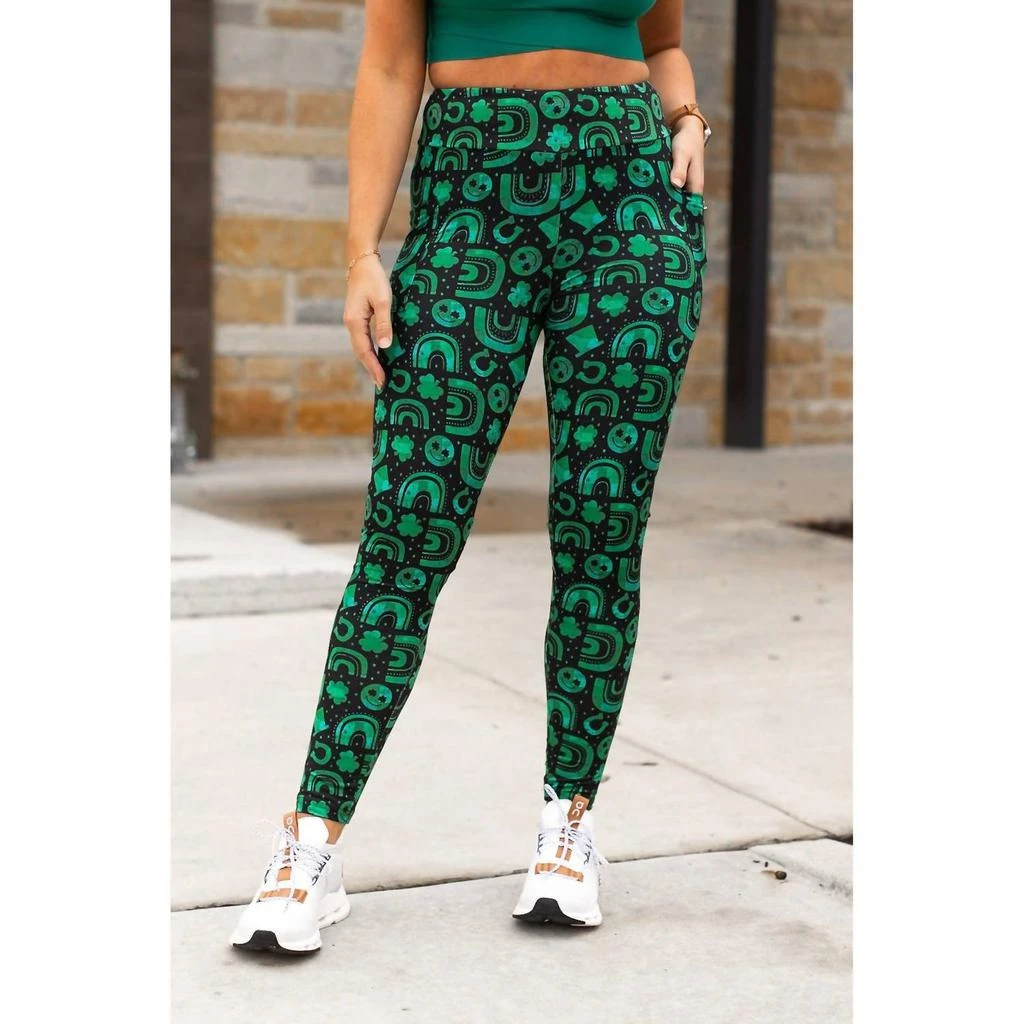 Janie and Jack Janie And Jack - St Patricks Day Lucky Charm Leggings
