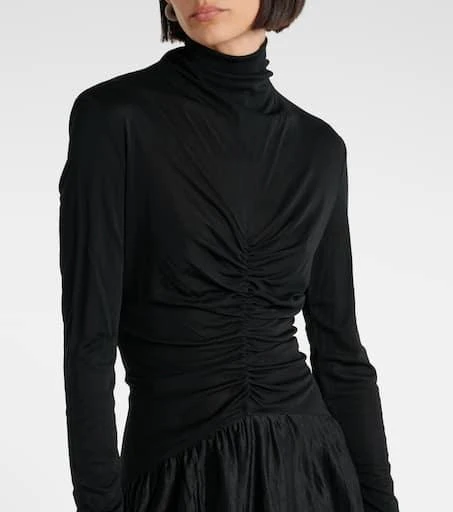 Jacques Wei Gathered maxi dress 4