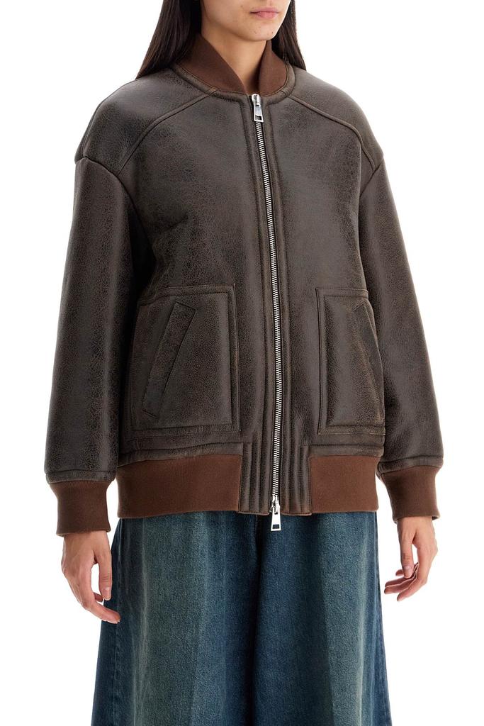 BLANCHA Women's Shearling Bomber Jacket