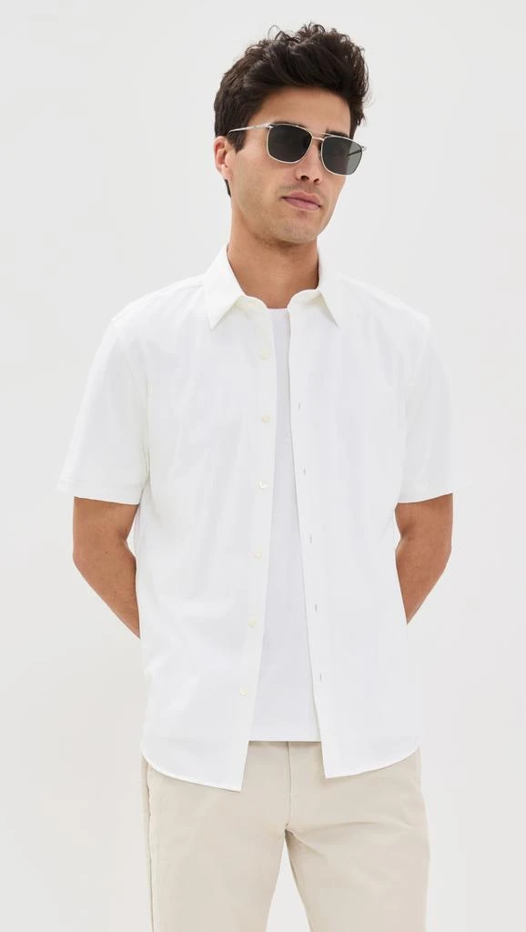Theory Structure Knit Irving Short Sleeve Shirt 1