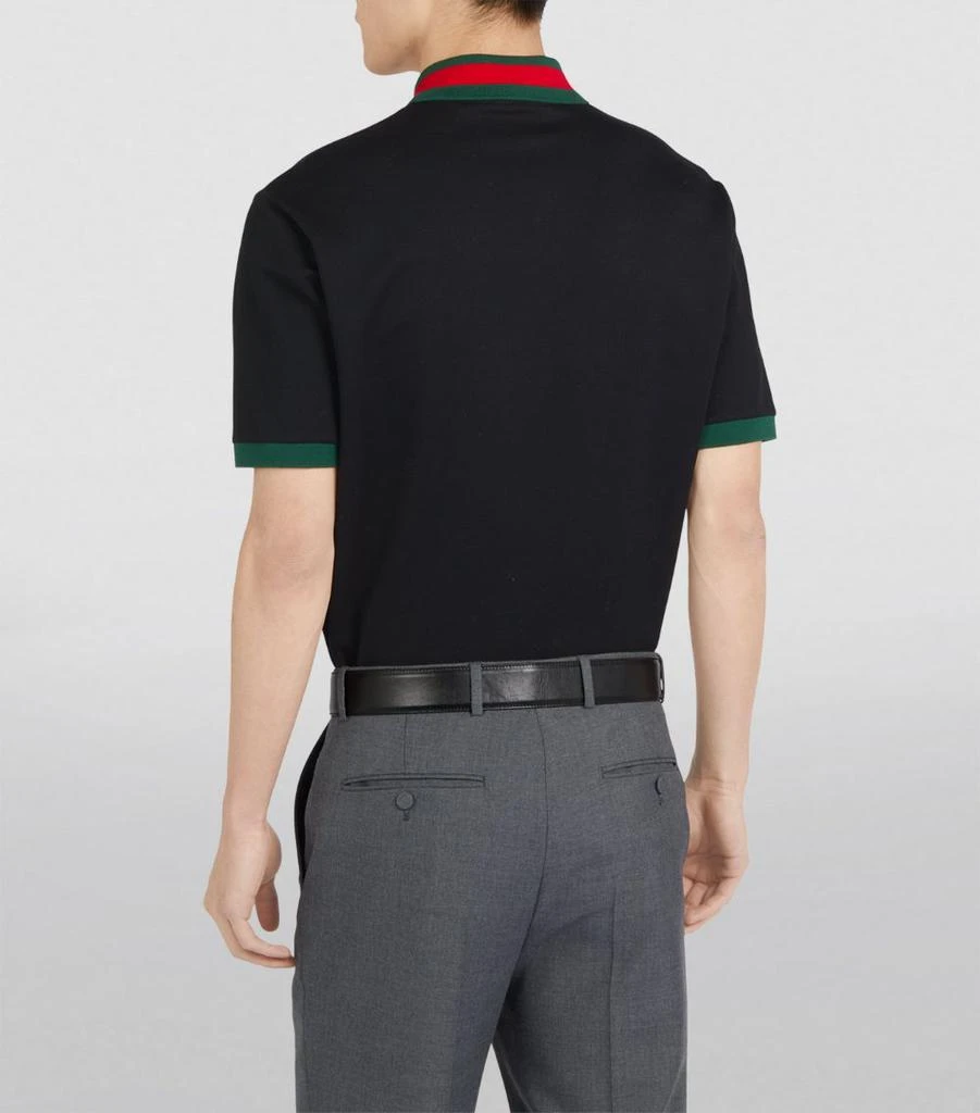Gucci Cotton Collar-Detail Polo Shirt 2