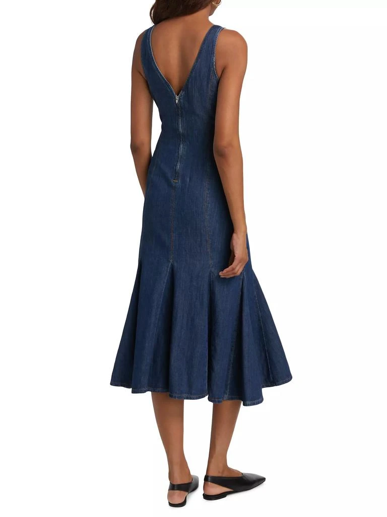 Reformation Serafina Denim Midi-Dress 5