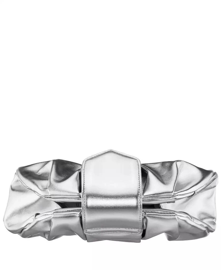 Nina Pleated Metallic Soft Clutch 5
