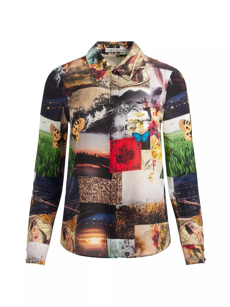 Alice + Olivia Willa Photo Print Shirt