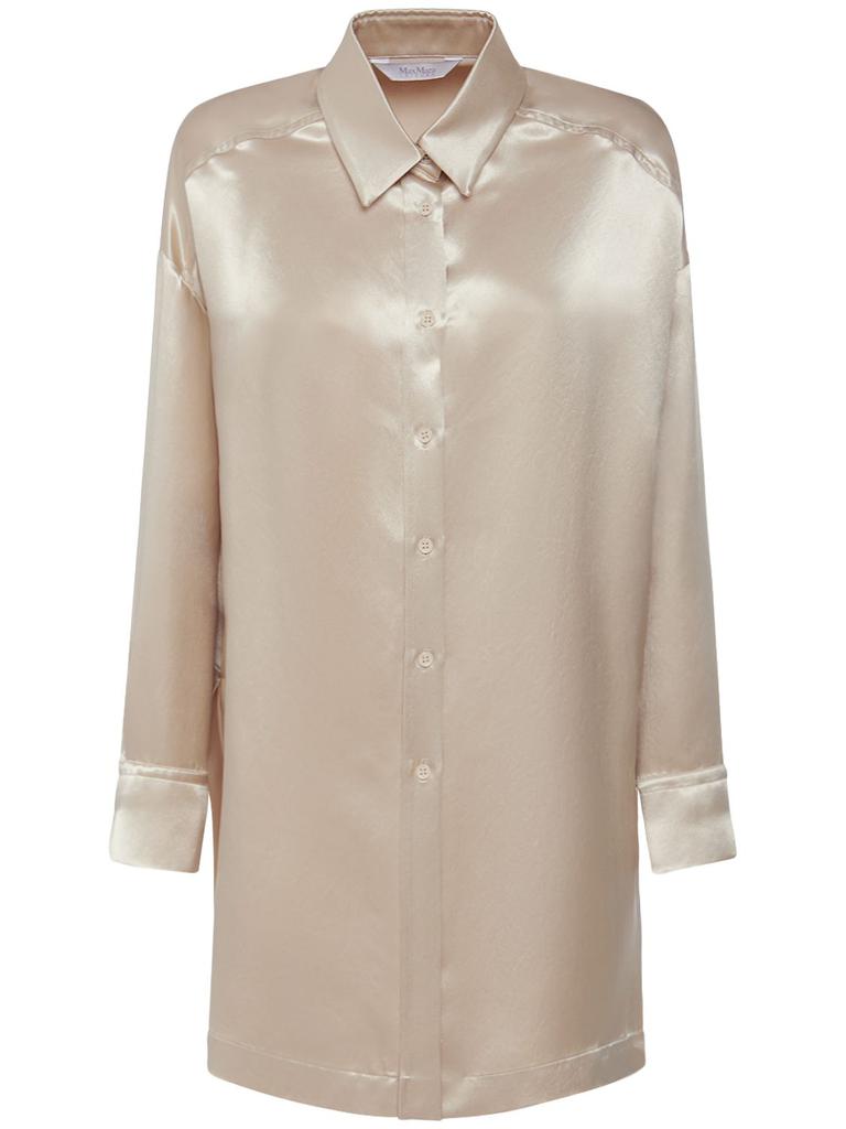 MAX MARA Bacio Oversize Satin Shirt