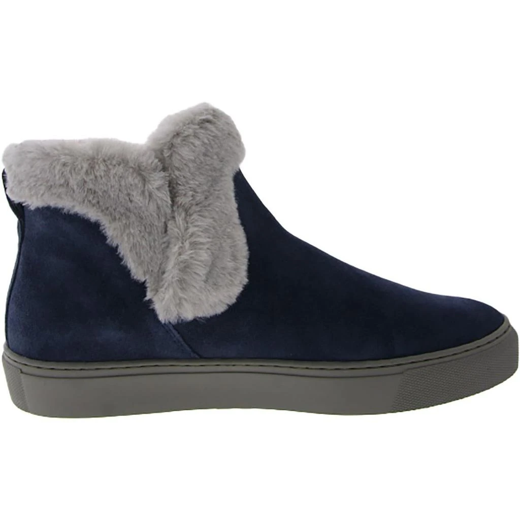 Cougar Duffy Womens Faux Leather Faux Fur Trim Ankle Boots 4
