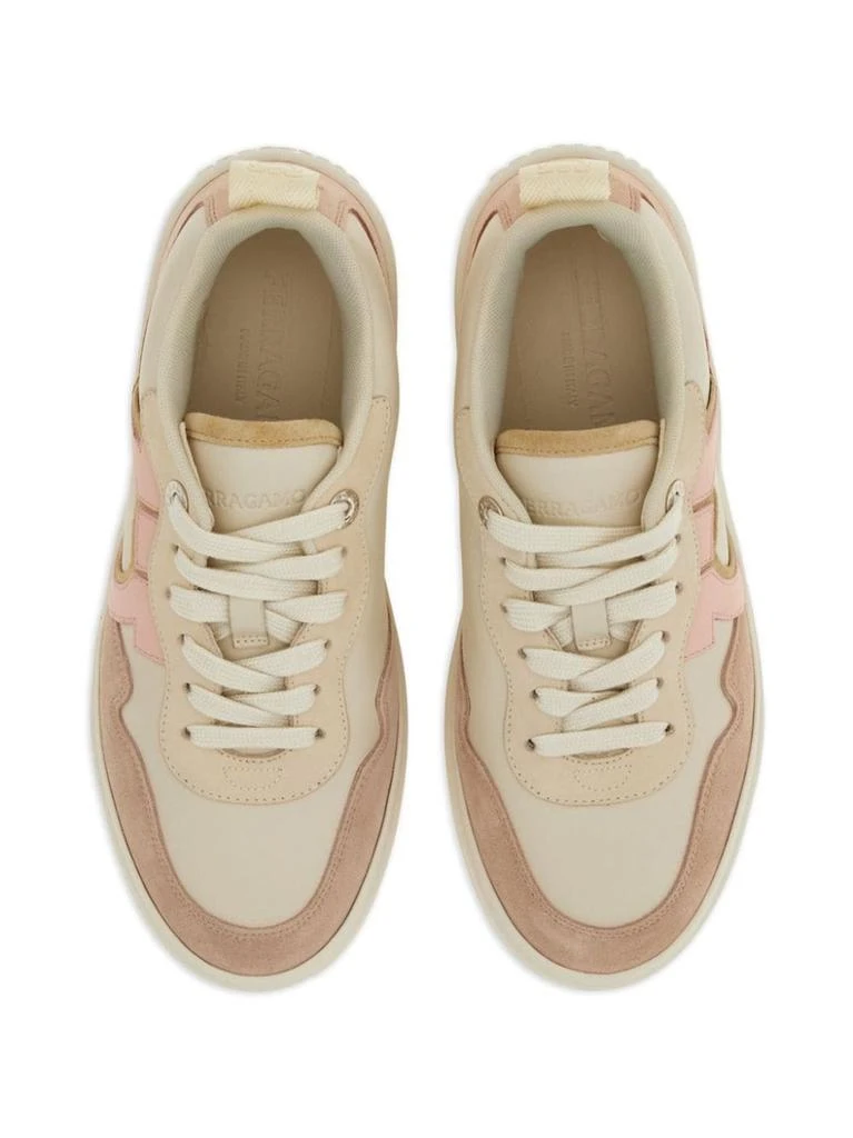 Salvatore Ferragamo FERRAGAMO - Gancini Leather Sneakers 1