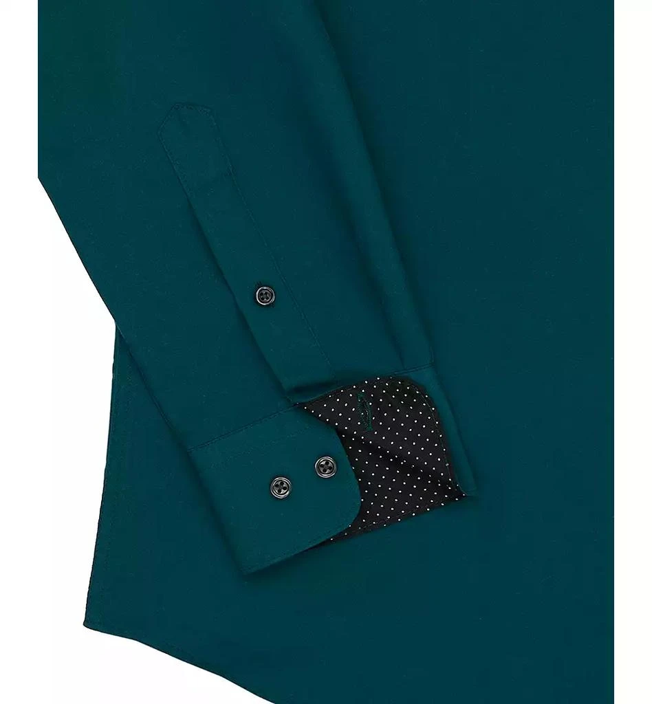 Calabrum Men's Regular Fit Solid Wrinkle Free Performance Dress Shirt 5