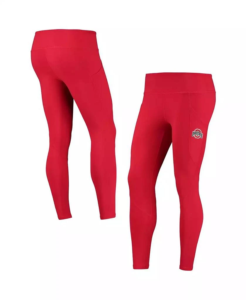 ZooZatz Women's Scarlet Ohio State Buckeyes Pocketed Leggings 1