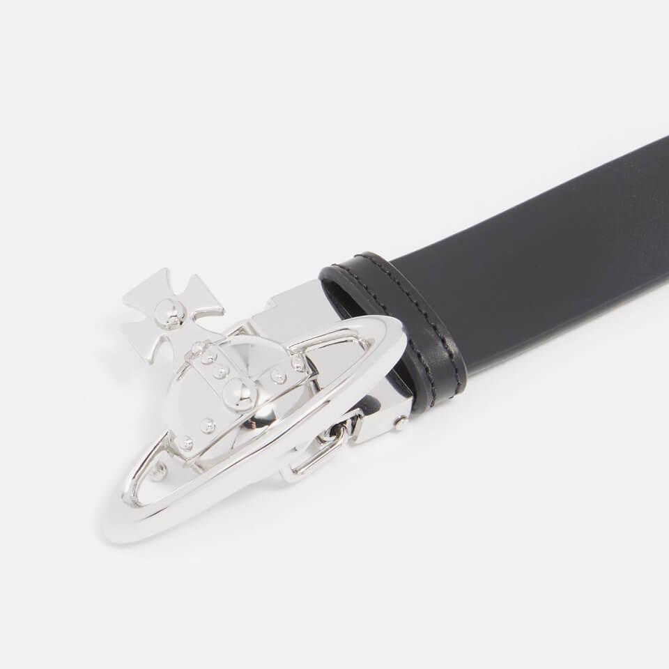 Vivienne Westwood Vivienne Westwood Orb Buckle Palladio Leather Belt