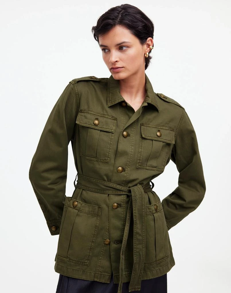 Madewell Chino Safari Jacket in Faded Ivy 1