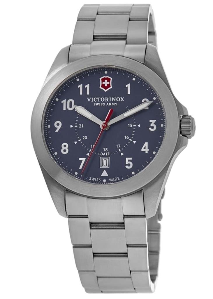Swiss Army Heritage Quartz Blue Dial Steel Men's Watch 241967