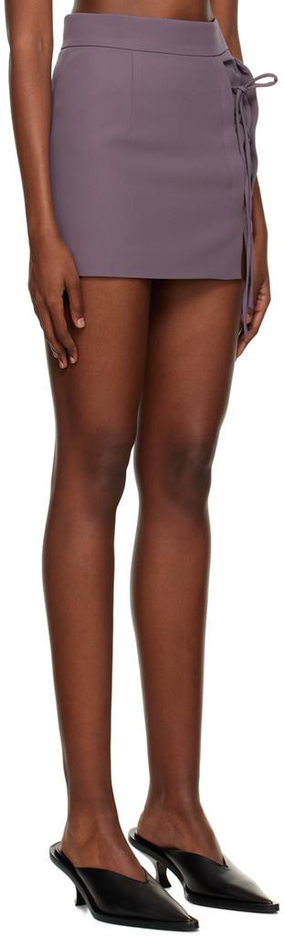Yuzefi Purple Laced Miniskirt