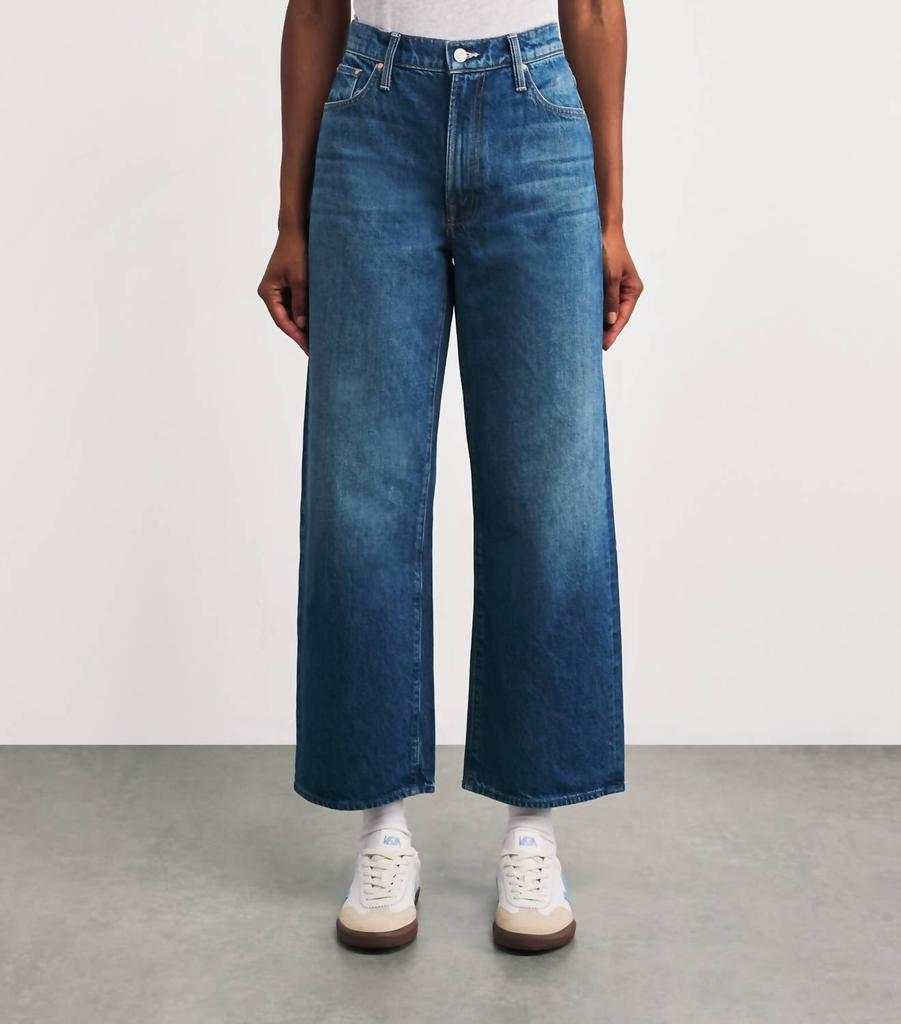 MOTHER The Major Sneak Fray Jeans In Green Cotton - Pants MOTHER The Major Sneak Fray Jeans In Green Cotton - Pants