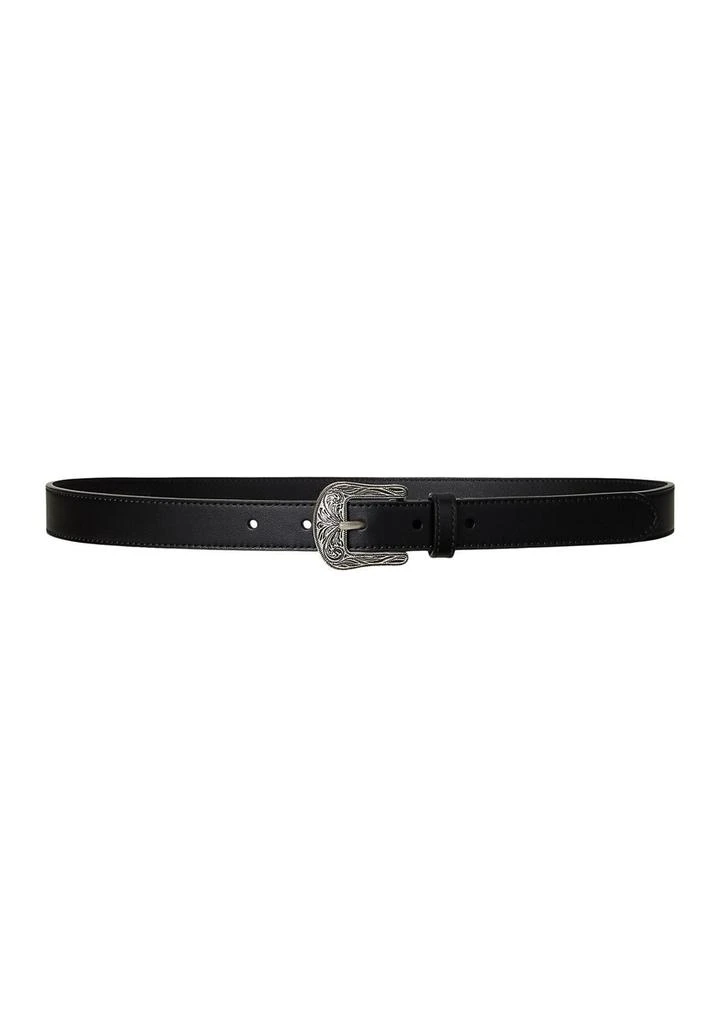 Ralph Lauren Tooled Buckle Leather Belt