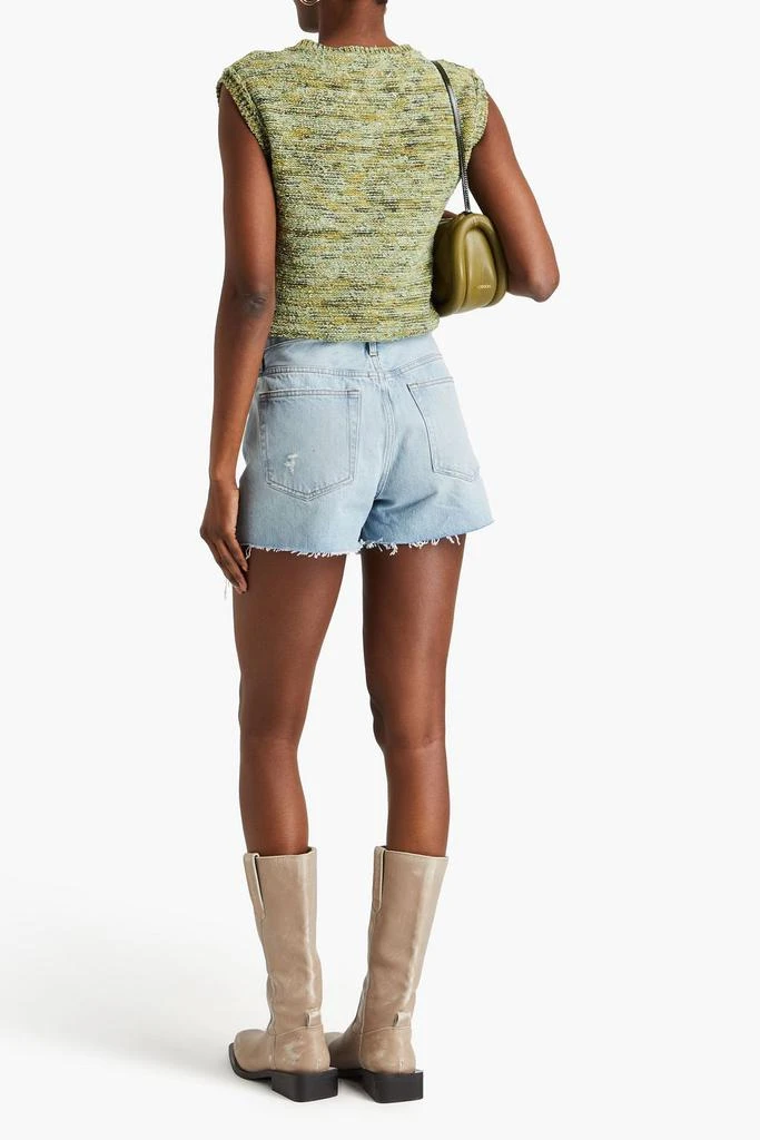 FRAME Le Brigette distressed denim shorts 3