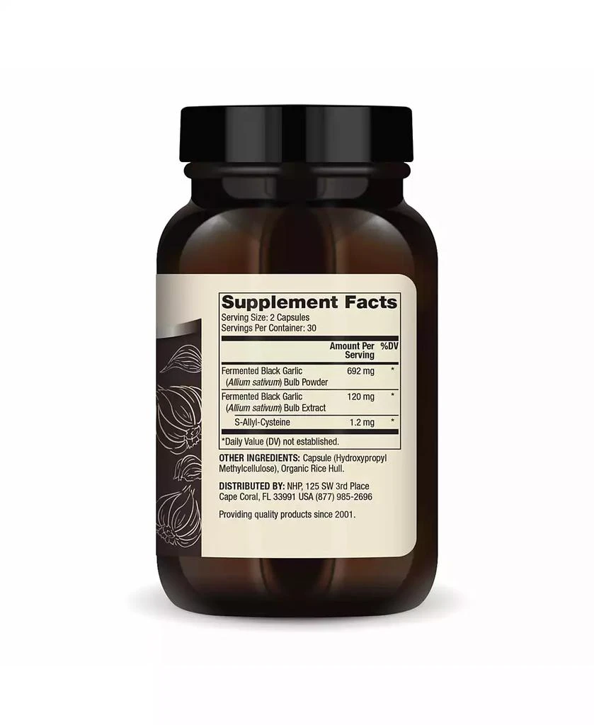 Dr. Mercola Fermented Black Garlic, 30 Servings, Supports Immune and Blood Pressure Health 2