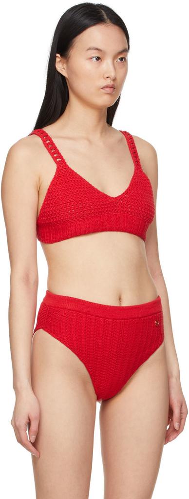 Recto Red Cotton Bikini