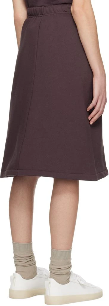 Essentials Purple Drawstring Midi Skirt 3