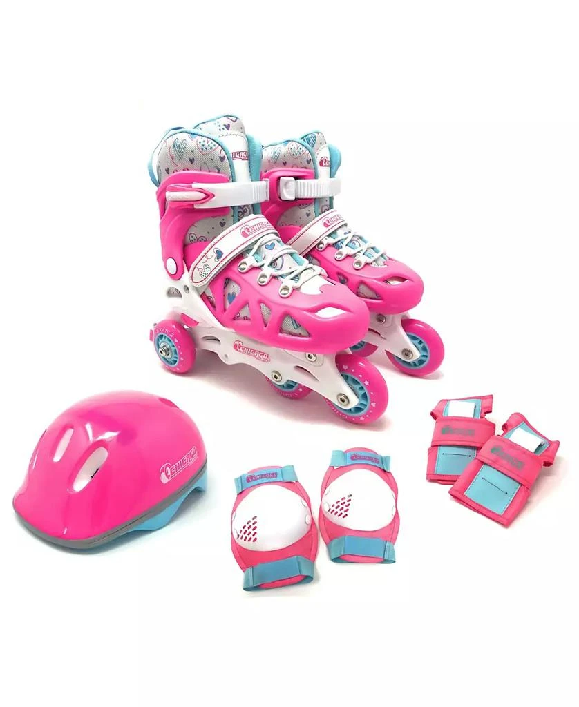 Chicago Skates Chicago Adjustable Inline Training Skate 8pc Combo Set - Size M (1-4) 2