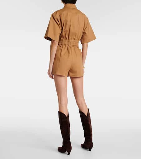Max Mara Angora cotton drill playsuit 3