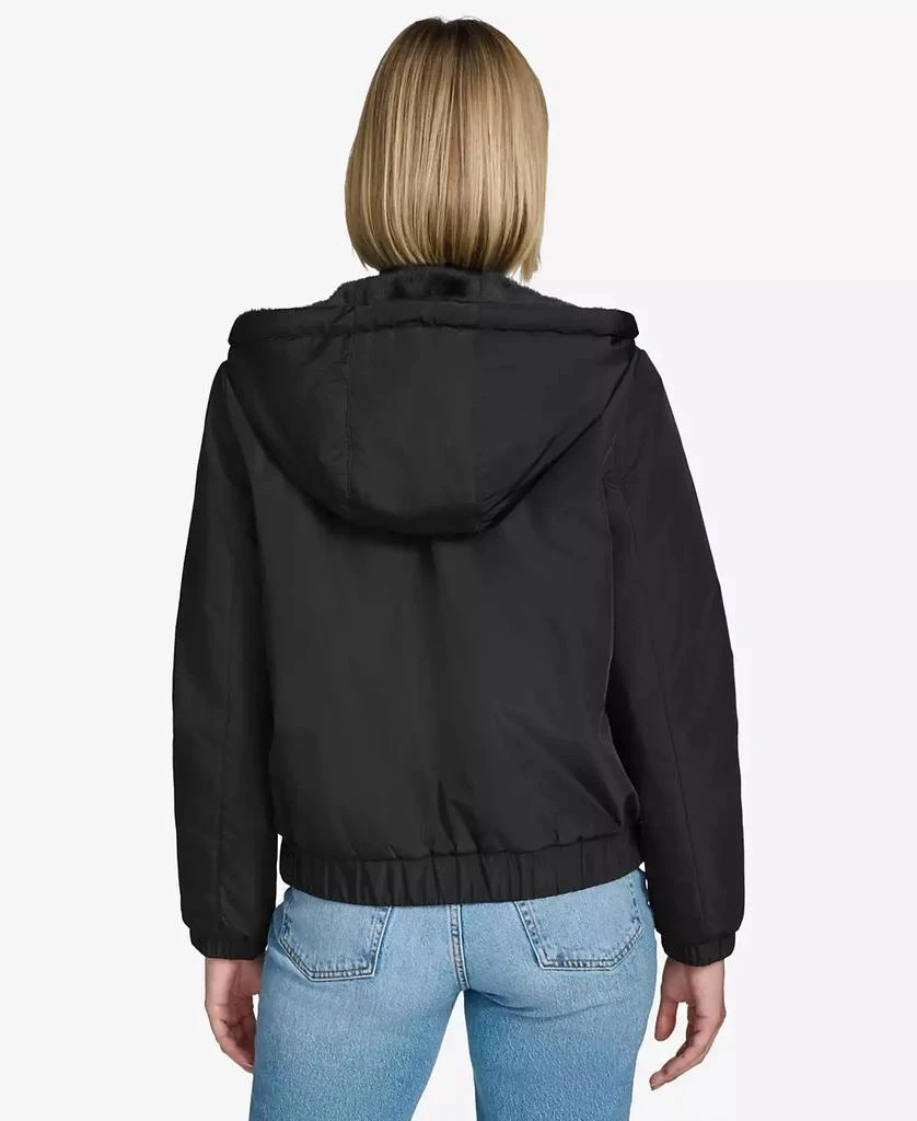 Andrew Marc Women
s Dalby Reversible Hoodie-Style Jacket 3