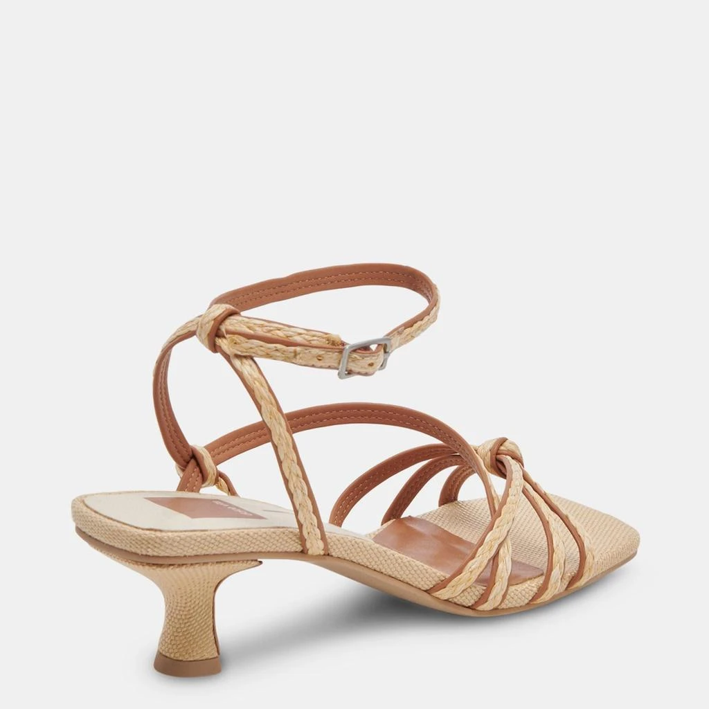 Dolce Vita Bev Braid Heels Brown Natural Jute 5