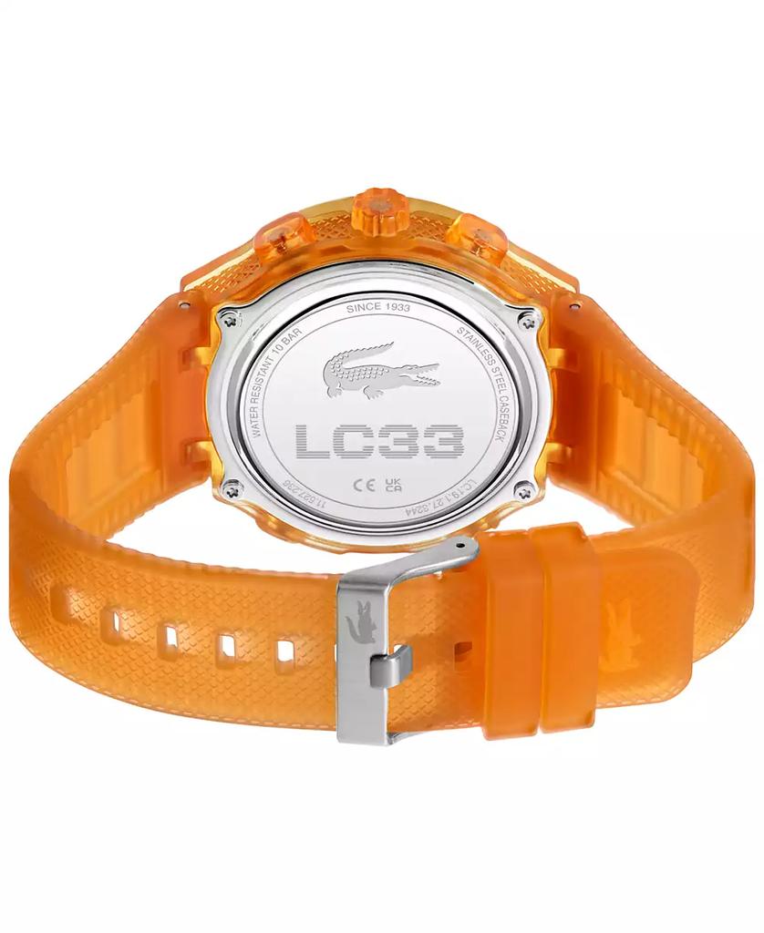 Lacoste Men's Orange Silicone Strap Watch